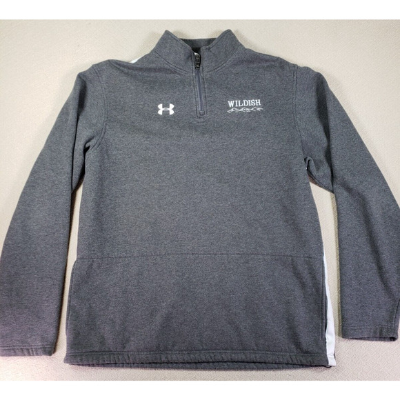 Under armour Other - Under Armour Sweatshirt Mens Large L Gray 1/4 Zip Wildish ColdGear Storm Pockets